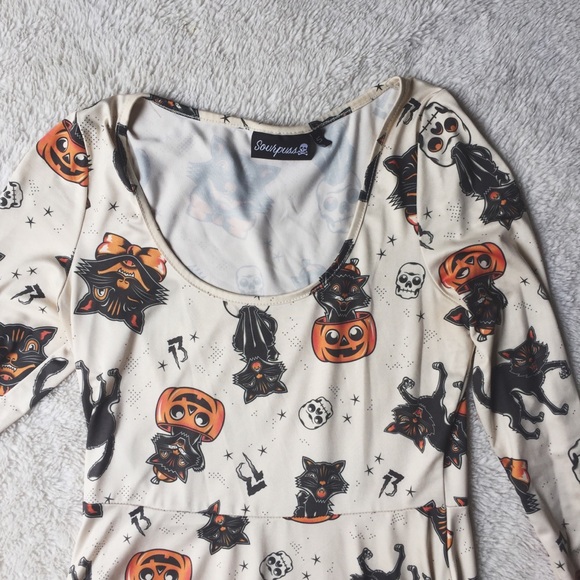 Sourpuss Dress Halloween Print - Picture 2 of 5